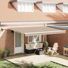 vidaXL Retractable Awning Manual Beige 450 x 300 cm Fabric and Steel