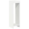 vidaXL Plant Stand with Shelf White 30 x 30 x 100 cm Engineered Wood