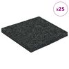 vidaXL Rubber Granulate Patio Pad Black 9 x 9 x 0.6 cm Rubber