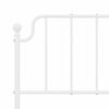 vidaXL Metal Headboard White 150 cm