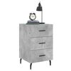 vidaXL Bedside Cabinet Concrete Grey 40x40x66 cm Engineered Wood