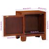 vidaXL Bedside Cabinet 2 pcs 40x30x45 cm Solid Wood Acacia