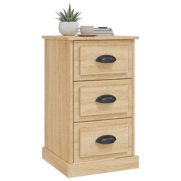 vidaXL Bedside Cabinet Sonoma Oak 39x39x67 cm Engineered Wood