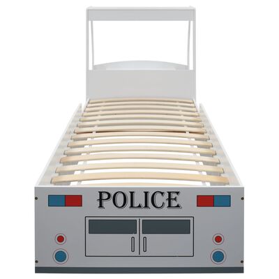 vidaXL Children's Police Car Bed with Desk 90x200 cm