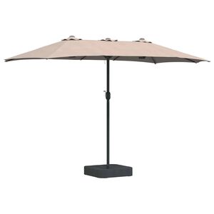 vidaXL Garden Parasol Taupe 385 x 209 x 244 cm Fabric