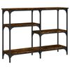 vidaXL Console Table Smoked Oak 102x29x75 cm Engineered Wood