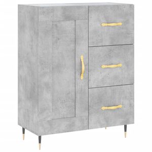 vidaXL Sideboard Concrete Grey 69.5x34x90 cm Engineered Wood