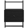 vidaXL Bedside Cabinet Black Oak 35 x 30 x 51 cm Engineered Wood