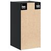 vidaXL Wall Cabinets 2 pcs Black 30x30x60 cm Solid Wood Pine