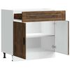 vidaXL Kitchen Base Cabinet&nbsp;Porto Smoked Oak Engineered Wood