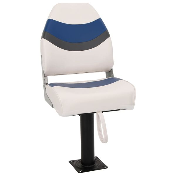 vidaXL Boat Seat with Pedestal 360&deg; Rotatable