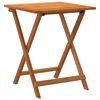 vidaXL Garden Table Folding Natural 60 x 60 x 72 cm Solid Acacia Wood