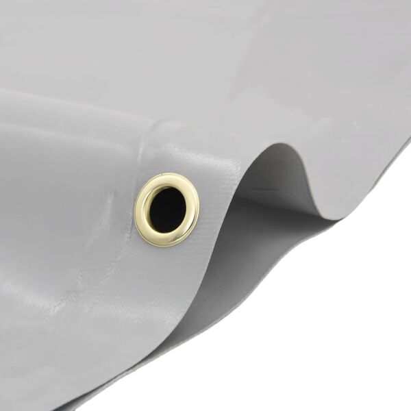 vidaXL Tarpaulin Grey &Oslash; 2.8 m 650 g/m&sup2;