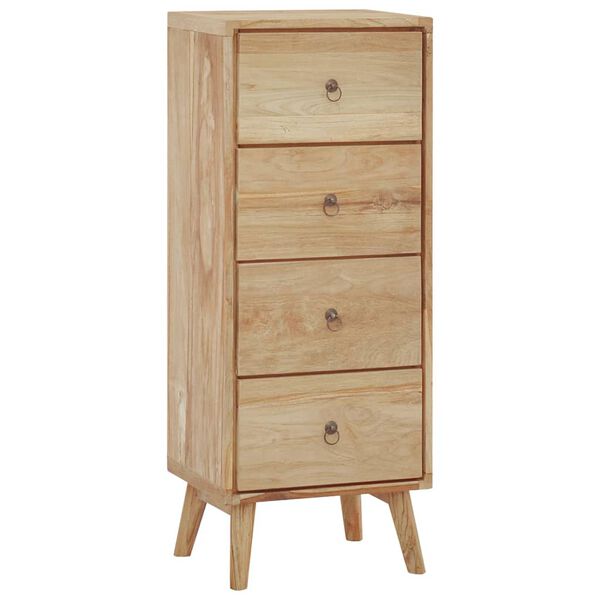 vidaXL Chest of Drawers 40x30x100 cm Solid Wood Teak