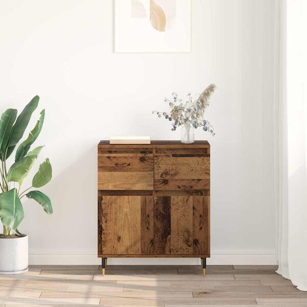 vidaXL Sideboard Old Wood 60 x 35 x 70 cm Engineered Wood and Iron