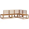 vidaXL 4 pcs Outdoor Sofa Set Solid Acacia Wood Natural