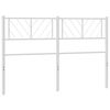 vidaXL Metal Replace Headboard White 135 cm