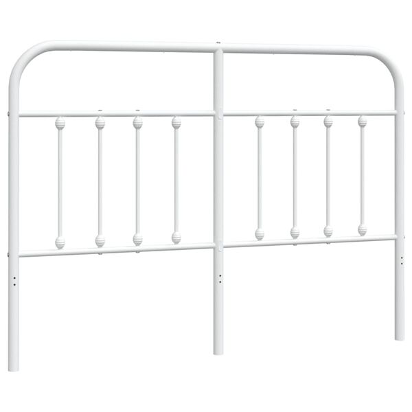 vidaXL Metal Headboard White 140 cm
