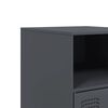 vidaXL Bedside Cabinet Anthracite 34.5x39x62 cm Steel