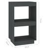 vidaXL Book Cabinet Grey 40x35x71 cm Solid Pinewood
