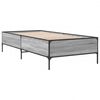 vidaXL Bed Frame without Mattress Grey Sonoma 100x200 cm
