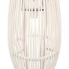 vidaXL Pendant Lamp White Willow 40 W 23x55 cm Oval E27