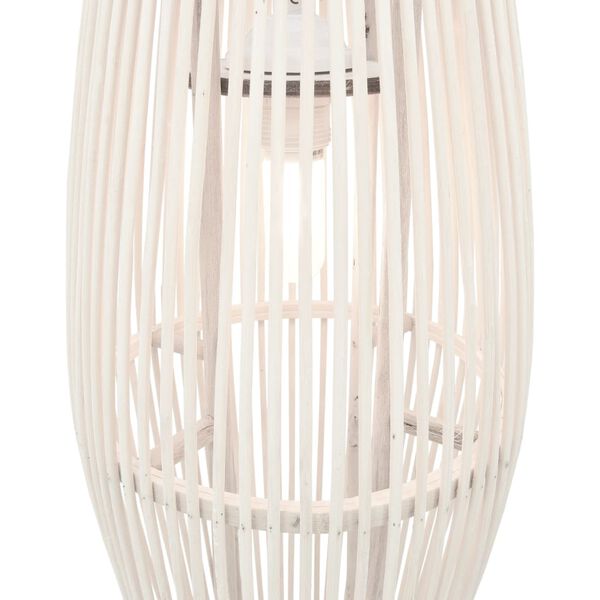 vidaXL Pendant Lamp White Willow 40 W 23x55 cm Oval E27