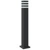 vidaXL Outdoor Floor Lamps with Sensors 3pcs Black 80 cm Aluminium