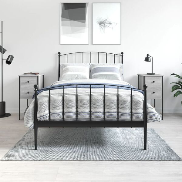 vidaXL Bedside Cabinets 2 pcs Grey Sonoma 32x42x70 cm Engineered Wood