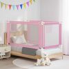 vidaXL Toddler Safety Bed Rail Pink 150x25 cm Fabric