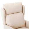 vidaXL Recliner Chair Cream 67.5 x 93.5 x 101.5 cm Fabric