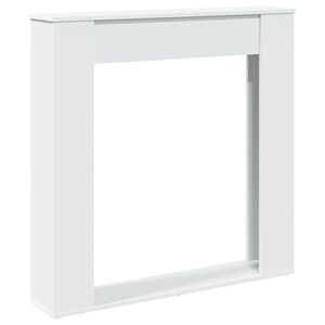 vidaXL Fireplace Surround White 100x20x100 cm Engineered Wood