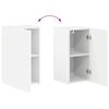 vidaXL TV Cabinet Set Wall-mounted 4 pcs White Engineered Wood