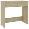 vidaXL Desk Sonoma Oak 80x40x75 cm Engineered Wood