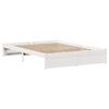 vidaXL Bed Frame without Mattress White 140x190 cm Solid Wood Pine