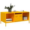 vidaXL Coffee Table Mustard Yellow 101.5x50x43.5 cm Cold-rolled Steel