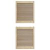 vidaXL Cabinet Door 2 pcs Natural 140.5 x 2 x 59.5 cm Solid Pine Wood