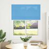 vidaXL Pleated Blind Blue 110x150 cm Fabric Width 109.4 cm Polyester