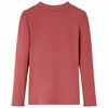 Kids' T-shirt with Long Sleeves Mock Turtleneck Burnt Red 104