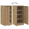 vidaXL Shoe Cabinet Artisan Oak 29.5x35x70 cm Engineered Wood
