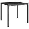 vidaXL Garden Table Anthracite 80x80x72 cm Steel