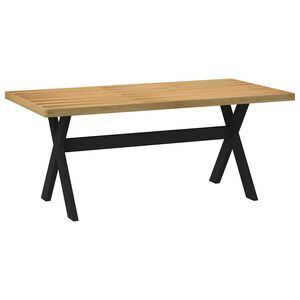 vidaXL Dining Table NOAIN X-Shaped Legs 180x90x75 cm Solid Wood Pine