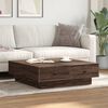 vidaXL Coffee Table Brown oak 90x90x28 cm Engineered Wood