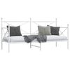 vidaXL Day Bed without Mattress White 80x200 cm Steel