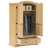 vidaXL Wardrobe "Corona" 101x52x170 cm Solid Wood Pine
