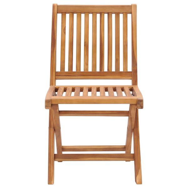 vidaXL Folding Garden Chairs 6 pcs Solid Teak Wood
