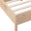 vidaXL Bed Frame without Mattress 120x190 cm Small Double Solid Wood Pine