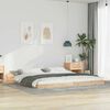 vidaXL Bed Frame Brown 200 x 220 cm Solid Pine Wood