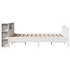 vidaXL Bookcase Bed without Mattress White 140x190cm Solid Wood Pine