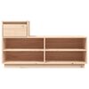 vidaXL Shoe Cabinet 110x34x61 cm Solid Wood Pine